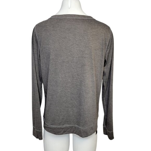 Calvin Klein  Marled Gray Long Sleeve Top - Picture 2 of 5